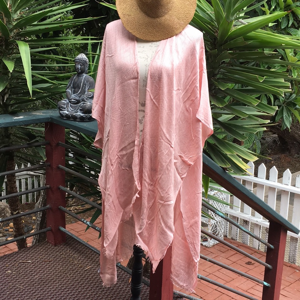 New! Blush Pink K i m o n o - Picture 2 of 7